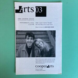 Playbill The Last 5 Years concert Lauren Kennedy & Jason Robert Brown 2003 Five
